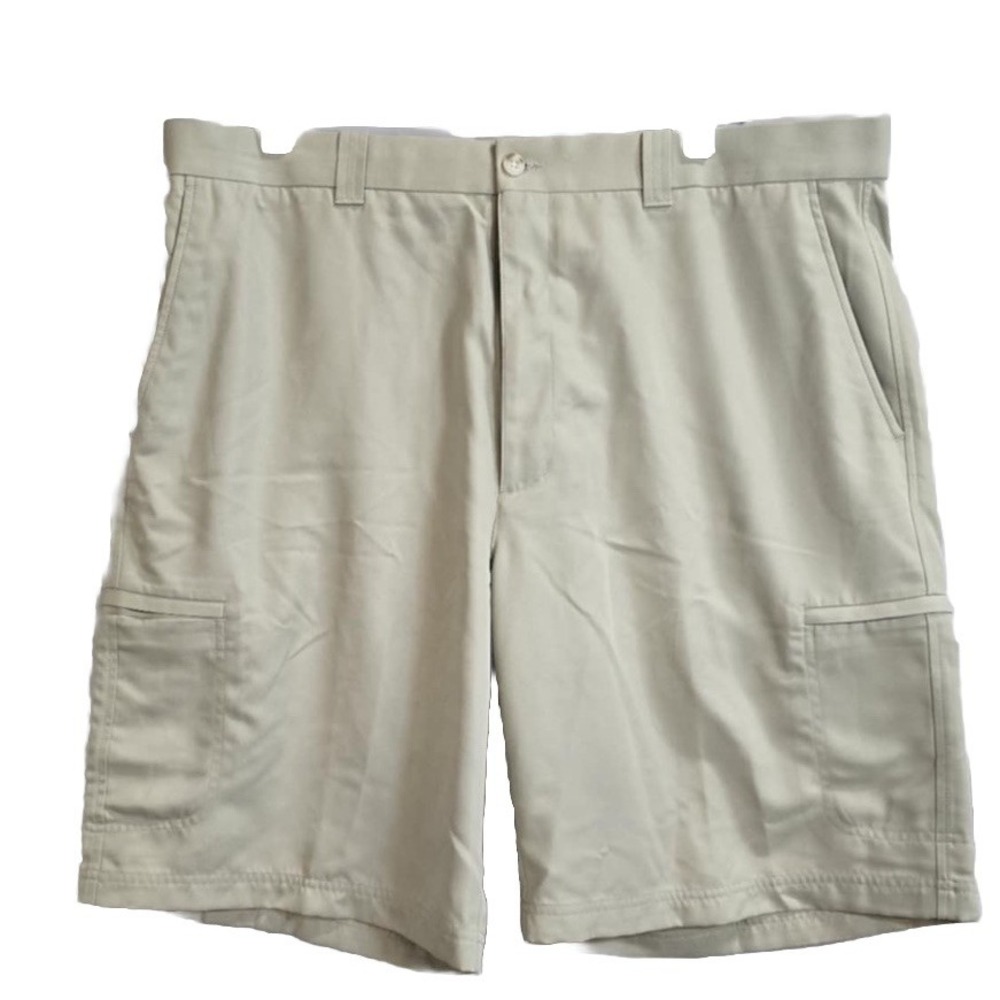 Top Flite Bermuda Golf Shorts Mens Size 38 Khaki Tan Casual